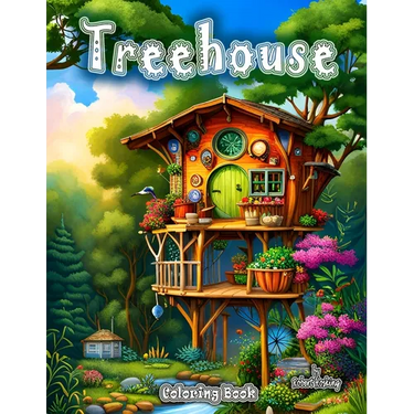Treehouse Coloring Book