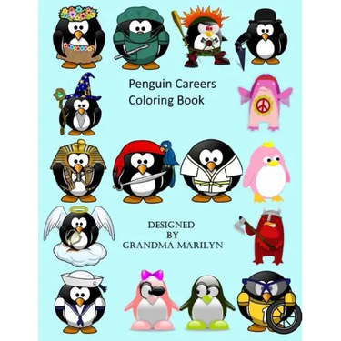 Penguin Careers Coloring Book