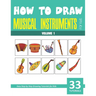 How to Draw Musical Instruments for Kids - Volume 1