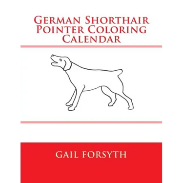German Shorthair Pointer Coloring Calendar