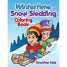 Wintertime Snow Sledding Coloring Book