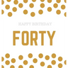 Happy 40th Birthday Guest Book (Hardcover): Happy 40th Birthday Guest book, party and birthday celebrations decor, memory book, 40th birthday, happy b