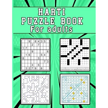 Harti Puzzle Book for Adults: large print Puzzle book mixed ! Soduko, word search, CodeWord and Slitherlink