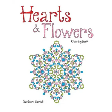 Hearts & Flowers: Coloring Book