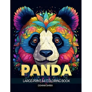 Panda: A Large Print A4 Colouring Book
