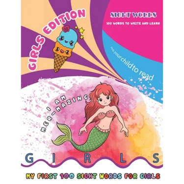 Learn to read: sight words and spelling workbook and phonics words for girls ages 5-7 - high frequency words for struggling readers