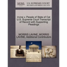Irvine V. People of State of Cal U.S. Supreme Court Transcript of Record with Supporting Pleadings