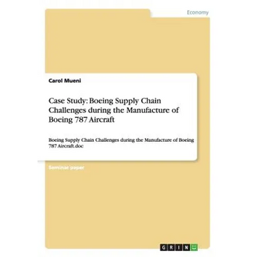 Case Study: Boeing Supply Chain Challenges during the Manufacture of Boeing 787 Aircraft: Boeing Supply Chain Challenges during the Manufacture of Boe