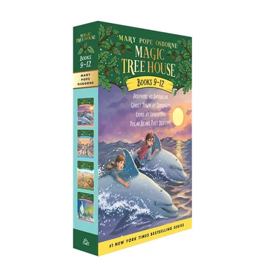 Magic Tree House Volumes 9-12 Boxed Set: Dolphins at Daybreak; Ghost Town at Sundown; Lions at Lunchtime; Polar Bears Past Bedtime