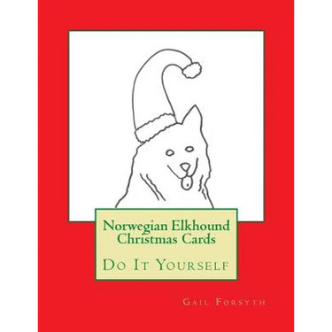 Norwegian Elkhound Christmas Cards: Do It Yourself