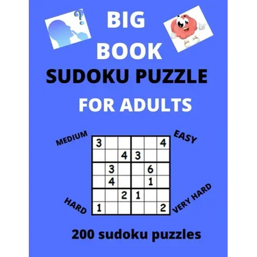 Big Book Sudoku Puzzle for Adults: Best Book of brin games, Large Print Puzzle Book For Adults .