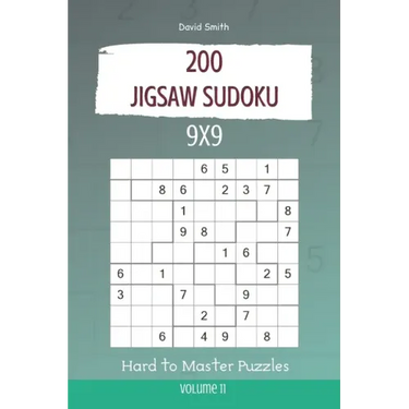 Jigsaw Sudoku - 200 Hard to Master Puzzles 9x9 vol.11