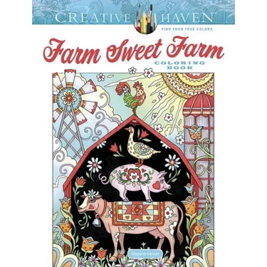 Creative Haven Farm Sweet Farm Coloring Book