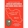 Instructions for American Servicemen in Iran During World War II