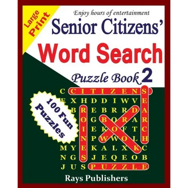 Senior Citizens' word search puzzle book 2