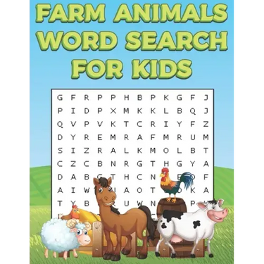 Farm Animals Word Search For Kids: Farm Life Word Search Puzzle Book For Boys And Girls