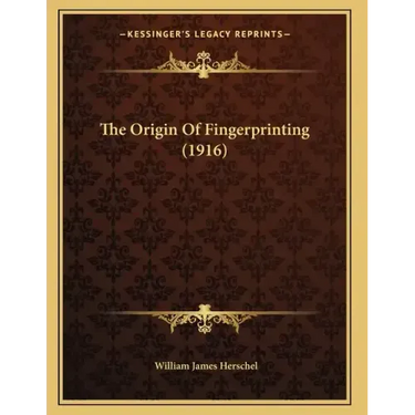 The Origin Of Fingerprinting (1916)