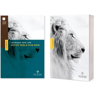 NLT Courage for Life Study Bible for Men, Filament Enabled (Softcover)