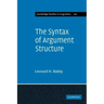 The Syntax of Argument Structure