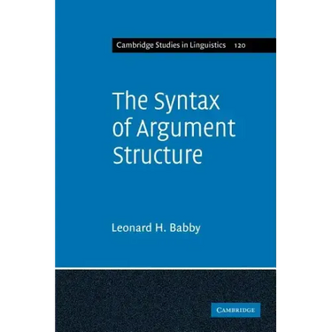 The Syntax of Argument Structure