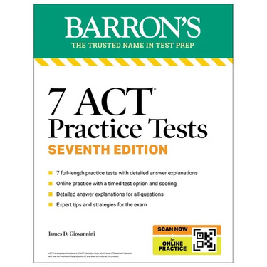 7 ACT Practice Tests, Seventh Edition + Online Practice (2026)