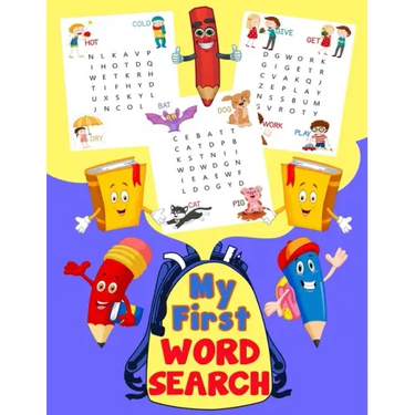 My First Word Search: Fun First Words with Illustrations for kids 4-6