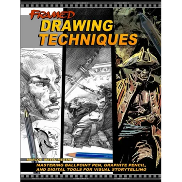 Framed Drawing Techniques: Mastering Ballpoint Pen, Graphite Pencil, and Digital Tools for Visual Storytelling