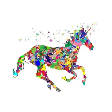 Colorful Unicorn Notebook: 100 Pages 8.5" X 11" Wide Ruled Line Paper