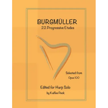 Burgmuller for Harp Solo: 22 Progressive Etudes Selected from Opus 100