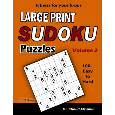 Fitness for your brain: Large Print SUDOKU Puzzles: 100+ Easy to Hard Puzzles - Train your brain anywhere, anytime!