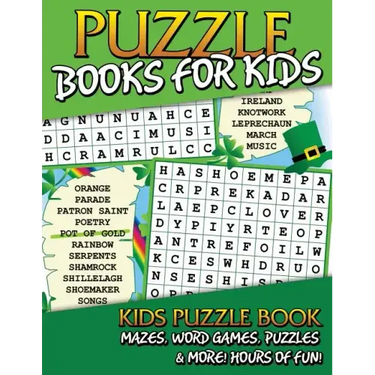 Puzzle Books for Kids (Kids Puzzle Book: Mazes, Word Games, Puzzles & More! Hours of Fun!)