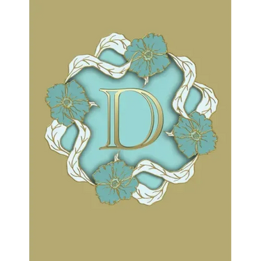 D: 100 Pages 8.5" X 11" Monogram Notebook College Ruled Line Paper