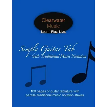 Simply Guitar Tab with Traditional Music Notation: 100 pages of guitar tablature with parallel traditional music notation staves