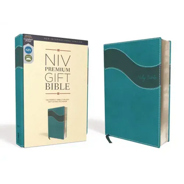 Niv, Premium Gift Bible, Leathersoft, Blue, Red Letter Edition, Comfort Print