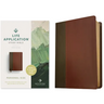 NLT Life Application Study Bible, Third Edition, Personal Size (Leatherlike, Brown/Mahogany, Red Letter)