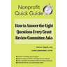 How to Answer the Eight Questions Every Grant Review Committee Asks