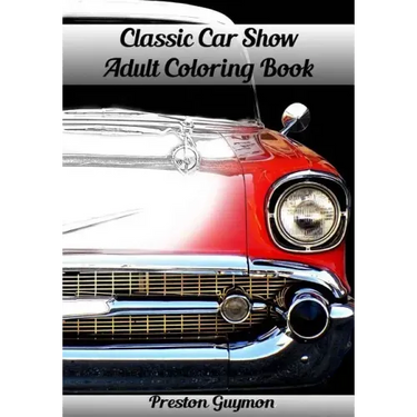 Classic Car Show Adult Coloring Book