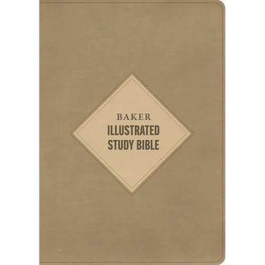 CSB Baker Illustrated Study Bible, Khaki Leathertouch