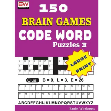 150 Brain Games - CODE WORD Puzzles 3