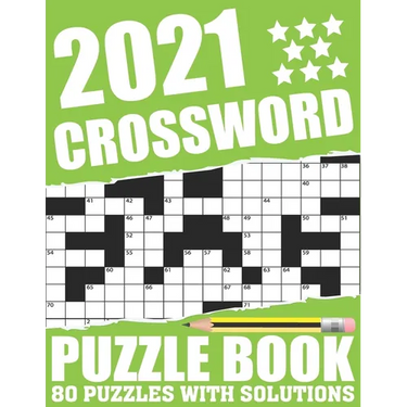 2021 Crossword Puzzle Book: Easy To Read Large Print Word Game 2021 Crossword Book For Adults Seniors Men And Women Who Are Fans Of Brain Game Wit