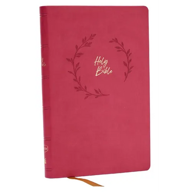 NKJV Holy Bible, Value Ultra Thinline, Pink Leathersoft, Red Letter, Comfort Print