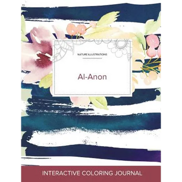Adult Coloring Journal: Al-Anon (Nature Illustrations, Nautical Floral)