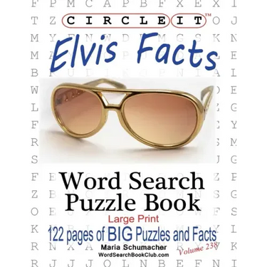 Circle It, Elvis Facts, Word Search, Puzzle Book