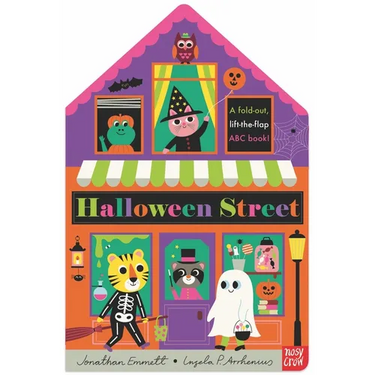 Halloween Street: A Fold-Out, Lift-The-Flap ABC Book!