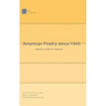 American Poetry Since 1945