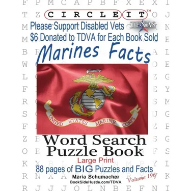 Circle It, US Marine Corps Facts, Word Search, Puzzle Book