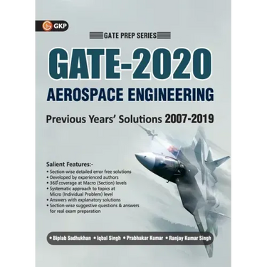 GATE 2020 - Aerospace Engineering - 13 Years' Section-wise Solved Paper 2007-19