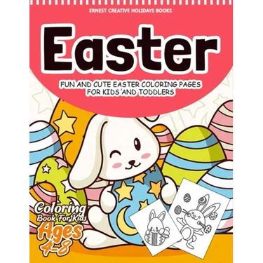 Easter Coloring Book for Kids Ages 4-8: 55 Fun and Easy Easter Coloring Pages