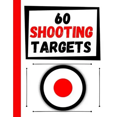 60 Shooting Targets: Large Paper Perfect for Rifles / Firearms / BB / AirSoft / Pistols / Archery & Pellet Guns