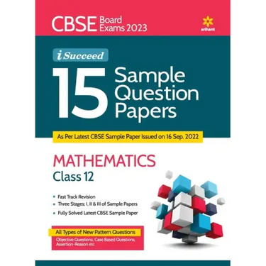 CBSE Board Exams 2023 I-Succeed 15 Sample Question Papers MATHEMATICS Class 12th